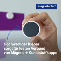 magnetoplan Ergo Large magnet, 34 mm x 12,5 mm, 10 ks, červený 5