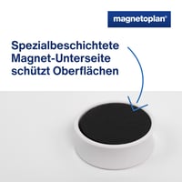 magnetoplan Ergo Large magnet, 34 mm x 12,5 mm, 10 ks, červený 6