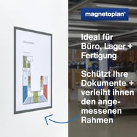 magnetoplan Magnetofix Mágneses Keret A4 Szürke 5 db-os Csomag - A4, 2-gray 4