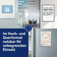 magnetoplan Magnetofix Mágneses Keret A4 Szürke 5 db-os Csomag - A4, 2-gray 5