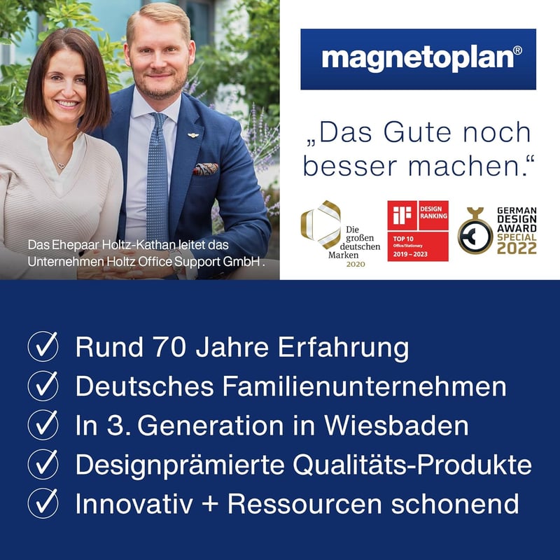 magnetoplan Magnetofix Mágneses Keret A4 Szürke 5 db-os Csomag - A4, 2-gray