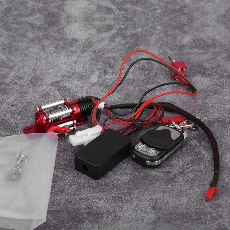 MAGT 1/10 Fém RC Csörlő Távirányítóval - Kompatibilis Traxxas/HSP/Redcat Modellekkel, Hernyótalpas Technológia
