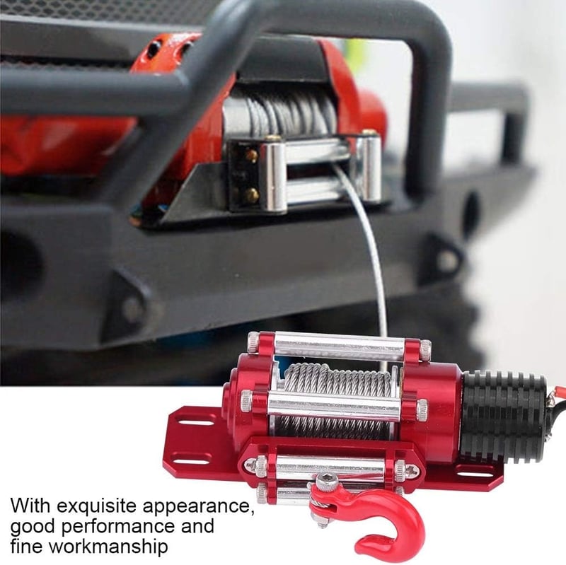 MAGT 1/10 Fém RC Csörlő Távirányítóval - Kompatibilis Traxxas/HSP/Redcat Modellekkel, Hernyótalpas Technológia