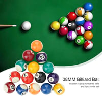 MAGT 16 darabos biliárd golyó szett 38 mm mini asztalhoz 2
