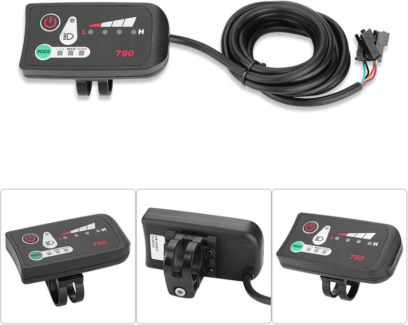MAGT 36V Elektromos Kerékpár Kijelző - Vízálló LED Vezérlőpanel KT Kontrollerhez, 22,2 mm Kormányra, Sebességjelzővel, Egyszerű Telepítés