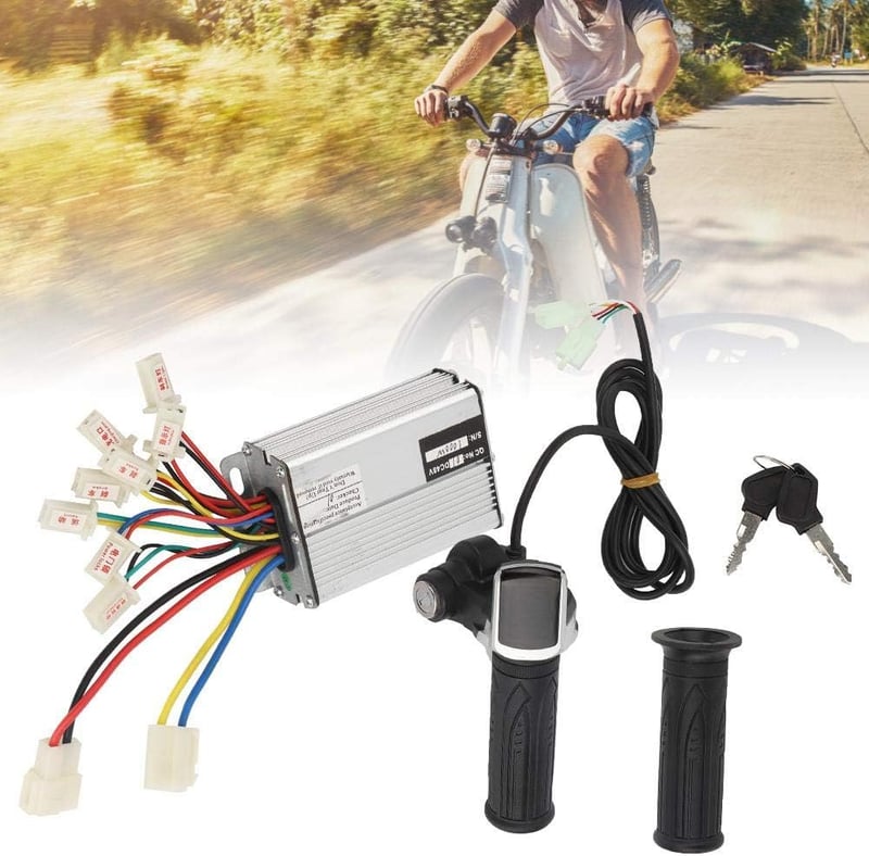 MAGT 48V 1000W elektromos kerékpár vezérlő fojtószeleppel és kulccsal