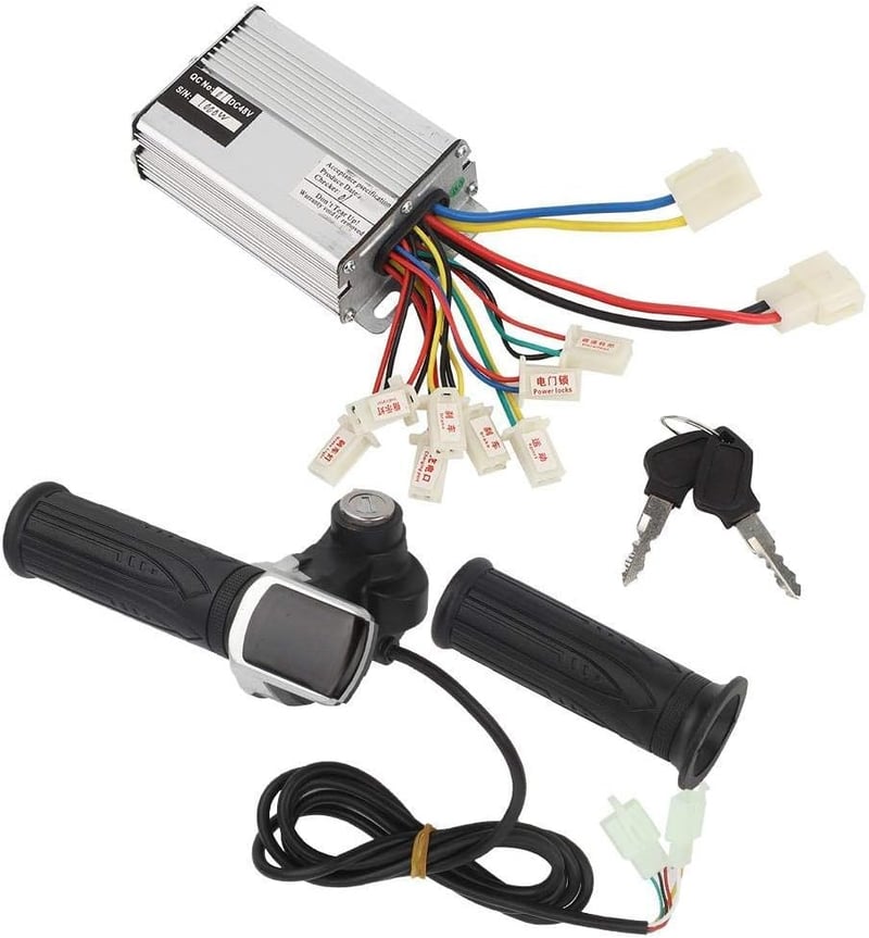 MAGT 48V 1000W elektromos kerékpár vezérlő fojtószeleppel és kulccsal