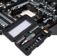 MAGT HS-1115K Bután Gázos Forrasztópáka Készlet - 10 az 1-ben Hordozható Vezeték Nélküli Forrasztó Pisztoly Átlátszó Tartállyal Elektronikai 3