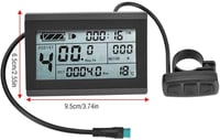 MAGT KT-LCD3 Kerékpár Komputer - Vízálló Sebességmérő és Kilométeróra 2,1" LCD Kijelzővel, Fekete Műanyag Ház, Többfunkciós Bicikli Műszer 4