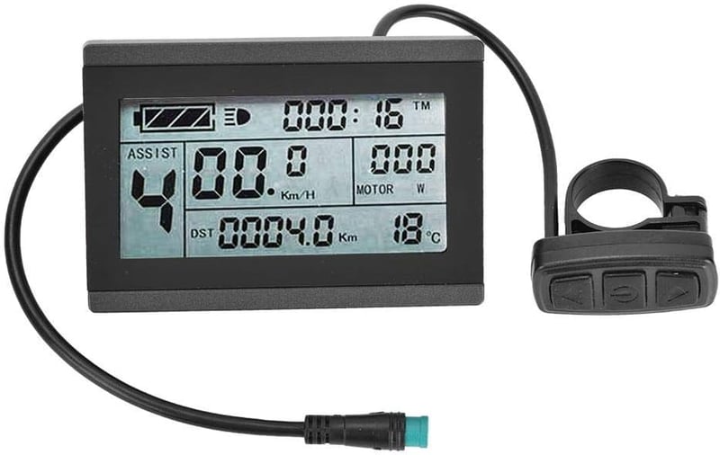MAGT KT-LCD3 Kerékpár Komputer - Vízálló Sebességmérő és Kilométeróra 2,1" LCD Kijelzővel, Fekete Műanyag Ház, Többfunkciós Bicikli Műszer