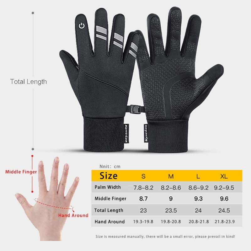 Magwave Touchscreen Téli Kesztyű Kerékpározáshoz Futáshoz Vezetéshez