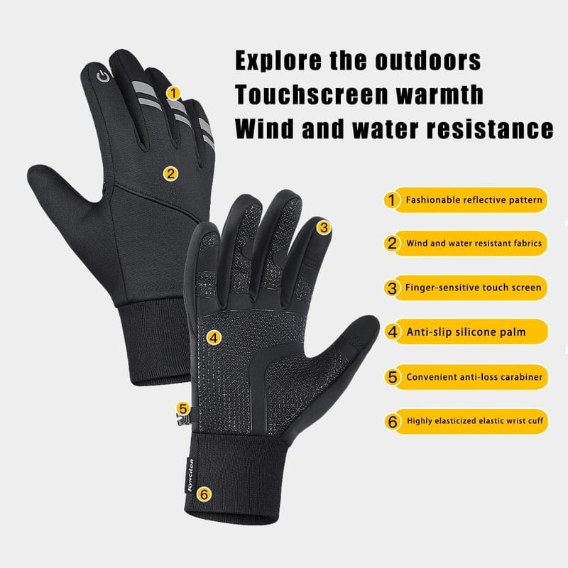 Magwave Touchscreen Téli Kesztyű Kerékpározáshoz Futáshoz Vezetéshez