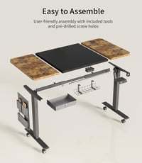 MAIDeSITe Elektromosan Állítható Íróasztal 140x70cm Memóriagombokkal és Kiegészítőkkel 8