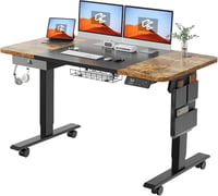 MAIDeSITe Elektromosan Állítható Íróasztal 140x70cm Memóriagombokkal és Kiegészítőkkel 1