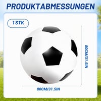 Minge de fotbal din cauciuc MAIGIEE XXL cu diametrul de 80 cm, minge de jucărie gonflabilă mare pentru copii și adulți 2