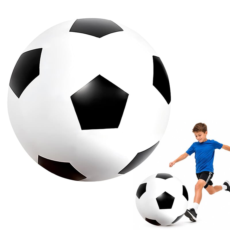 Minge de fotbal din cauciuc MAIGIEE XXL cu diametrul de 80 cm, minge de jucărie gonflabilă mare pentru copii și adulți