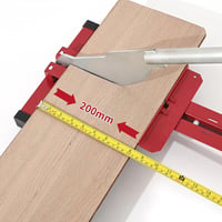 MAIHUITE Laminát Vágó 12mm Vastagság 200-300mm Szélesség Professzionális Telepítéshez - Red, HSS 6