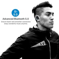 Bluetooth slúchadlá Mailiya 5.0 s nabíjacím puzdrom 4000 mAh, 110 hodín prehrávania, HD stereo zvuk, potlačenie hluku, vodotesnosť IPX7, zabudovaný mikrofón, športové slúchadlá 6