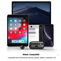 Bluetooth slúchadlá Mailiya 5.0 s nabíjacím puzdrom 4000 mAh, 110 hodín prehrávania, HD stereo zvuk, potlačenie hluku, vodotesnosť IPX7, zabudovaný mikrofón, športové slúchadlá 7