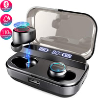 Bluetooth slúchadlá Mailiya 5.0 s nabíjacím puzdrom 4000 mAh, 110 hodín prehrávania, HD stereo zvuk, potlačenie hluku, vodotesnosť IPX7, zabudovaný mikrofón, športové slúchadlá 1