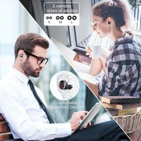 Bluetooth slúchadlá Mailiya 5.0 s nabíjacím puzdrom 4000 mAh, 110 hodín prehrávania, HD stereo zvuk, potlačenie hluku, vodotesnosť IPX7, zabudovaný mikrofón, športové slúchadlá 4