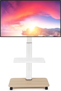 Maiproo Mobil TV Állvány 32-70 Colos Magasságállítható Görgős Tévétartó Fehér 1
