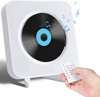 MAITE Falra szerelhető Bluetooth CD lejátszó HiFi hangszórókkal - FM rádió, USB, AUX bemenet, fejhallgató csatlakozó, távirányító, húzókapcs 1