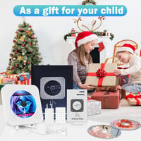MAITE Falra szerelhető Bluetooth CD lejátszó HiFi hangszórókkal - FM rádió, USB, AUX bemenet, fejhallgató csatlakozó, távirányító, húzókapcs 2