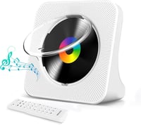MAITE Hordozható CD Lejátszó Bluetooth Funkcióval, Dupla Hangszóróval, FM Rádióval, USB/AUX Csatlakozással, Időzítővel és Távirányítóval - F 1