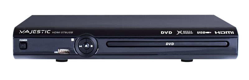DVD prehrávač Majestic HDMI-579 s MPEG-4, HDMI výstupom a USB vstupom, čierny