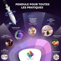 Pendul Egiptean THOT Majestic cu Martor - Radiestezie și Geobiologie - Pendul Divinatoriu din Cupru Argintat - Baghetă Radiestezică Universală Magnetizabilă 38 g 3