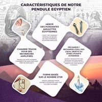 Pendul Egiptean THOT Majestic cu Martor - Radiestezie și Geobiologie - Pendul Divinatoriu din Cupru Argintat - Baghetă Radiestezică Universală Magnetizabilă 38 g 6