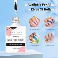 Makartt Nail Foil Ragasztó Gél - Köröm Transfer Matrica Applikátor 15ml 3