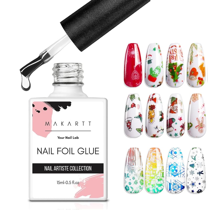 Makartt Nail Foil Ragasztó Gél - Köröm Transfer Matrica Applikátor 15ml