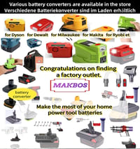 MAKBOS Autó Bikázó Adapter Einhell 18V Akkumulátorhoz, Hordozható Jump Starter Power Bank Átalakító 12V Autóindításhoz 9