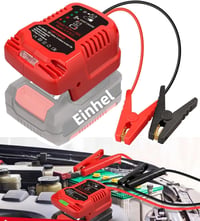MAKBOS Autó Bikázó Adapter Einhell 18V Akkumulátorhoz, Hordozható Jump Starter Power Bank Átalakító 12V Autóindításhoz 1