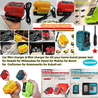 MAKBOS Autó Indítósegéd Adapter Makita 18V Akkumulátorhoz, Hordozható Powerbank Átalakító 12V Autó Indításhoz 8