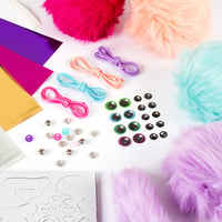 Make It Real Set DIY pentru Confecționarea Jucăriilor din Pom-poni - Kit de Creație pentru Copii - Cadou pentru Fete 3