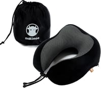 Makimoo Memory Foam Nyakpárna 360° Fejpárna Utazáshoz Repülőre Autóba 1