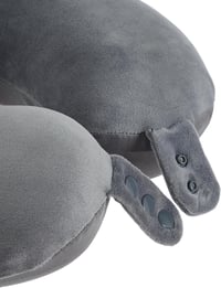 Makimoo Memory Foam Utazópárna Nyakpárna Szürke Táskával 5