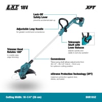 Mașină de tuns iarba cu acumulator Makita DUR193Z 18V – Fără acumulator și încărcător 2