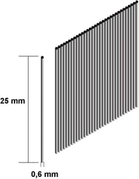 Makita F-31838 Fejnélküli Szegek 25mm 23g - 10000 db Ezüst Tűzőszeg Kötegelt Csomagolásban Barkácsoláshoz és Famunkákhoz 2