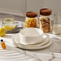 MALACASA Luna Set de 6 Boluri pentru Cereale din Porțelan, 640 ml, Set Boluri pentru Supă, Salată, Desert, Mic Dejun, Ceramică, Boluri Mari pentru Paste, Fructe, Alb 9