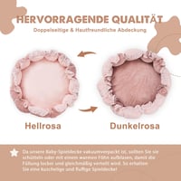 Centru de activități transformabil 5 în 1 Mallify cu 6 jucării, arcadă pentru saltea de joacă și piscină cu bile, covoraș pentru târât, gimnastică pentru bebeluși, 0-6 luni, roz deschis 6
