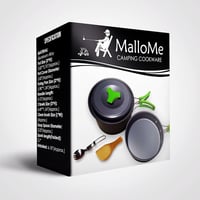 MalloMe Kemping Főzőkészlet 10 Részes - Túra Edénykészlet 1L Alumínium Zöld Fazékkal - Hordozható Kempingfőző Kompatibilis - Túrafelszerelés 5