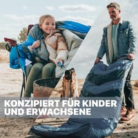 MalloMe téli hálózsák felnőtteknek és gyerekeknek, könnyű, hordozható kempingzsák 5