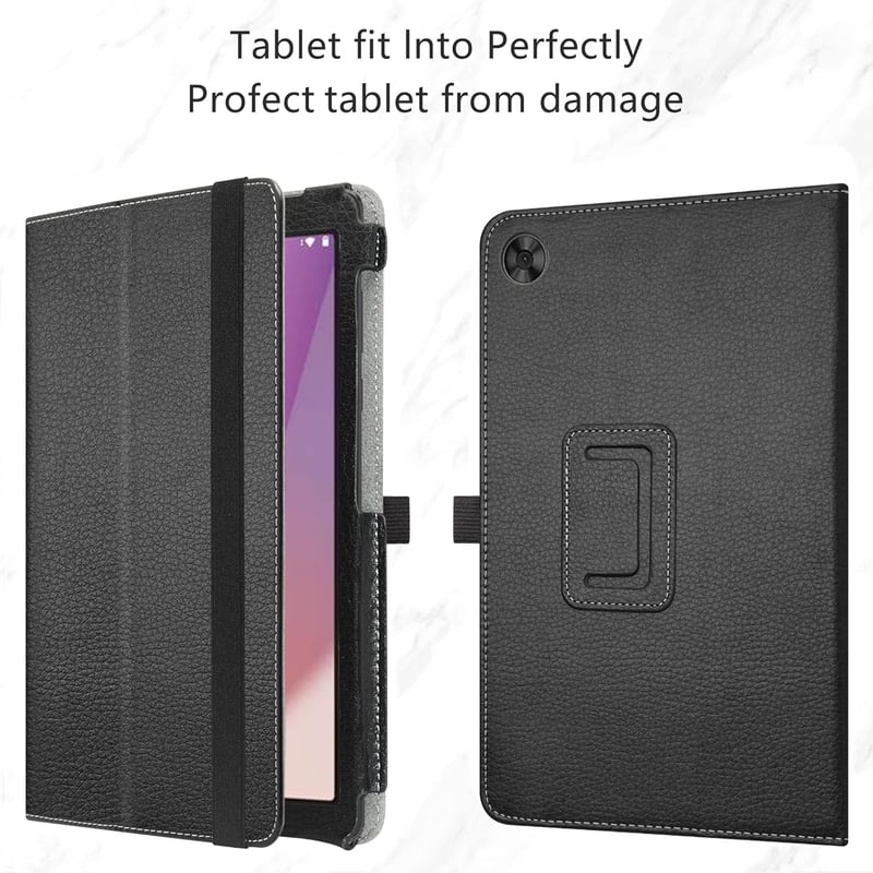 MAMA MOUTH Lenovo Tab M8 4th Gen Védőtok - Minőségi PU Bőr Tablet Tok 8 Colos TB300FU Modellhez, Fekete (Nem Kompatibilis 2nd/3rd Gen)