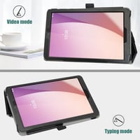 MAMA MOUTH Lenovo Tab M8 4th Gen Védőtok - Minőségi PU Bőr Tablet Tok 8 Colos TB300FU Modellhez, Fekete (Nem Kompatibilis 2nd/3rd Gen) 4