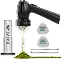 Mamba Grinders Elektromos Fűszerdaráló - Fekete, USB Tölthető, Alumínium, 2000 mAh, Fűszernövényekhez, Utazáshoz, Kiegészítőkkel 1