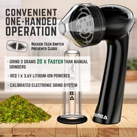 Mamba Grinders Elektromos Fűszerdaráló - Fekete, USB Tölthető, Alumínium, 2000 mAh, Fűszernövényekhez, Utazáshoz, Kiegészítőkkel 6